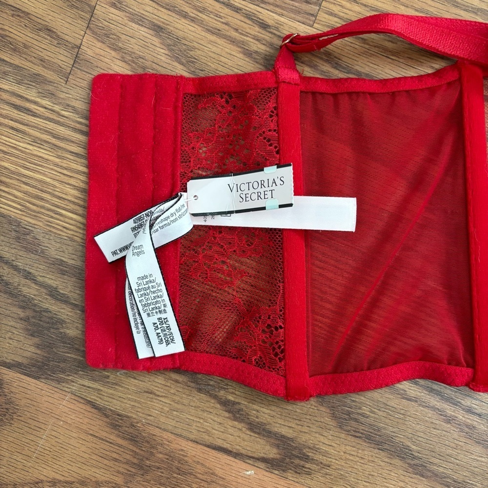 Victoria's Secret Dream Angels Unlined Lace-Up Corset Top - Picture 5 of 5